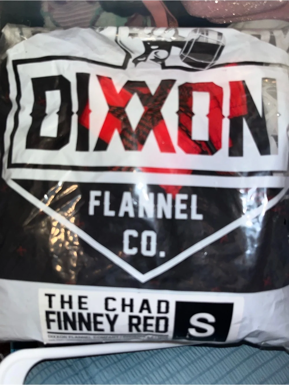 DIXXON Black Swim Board Shorts with Red Waistband